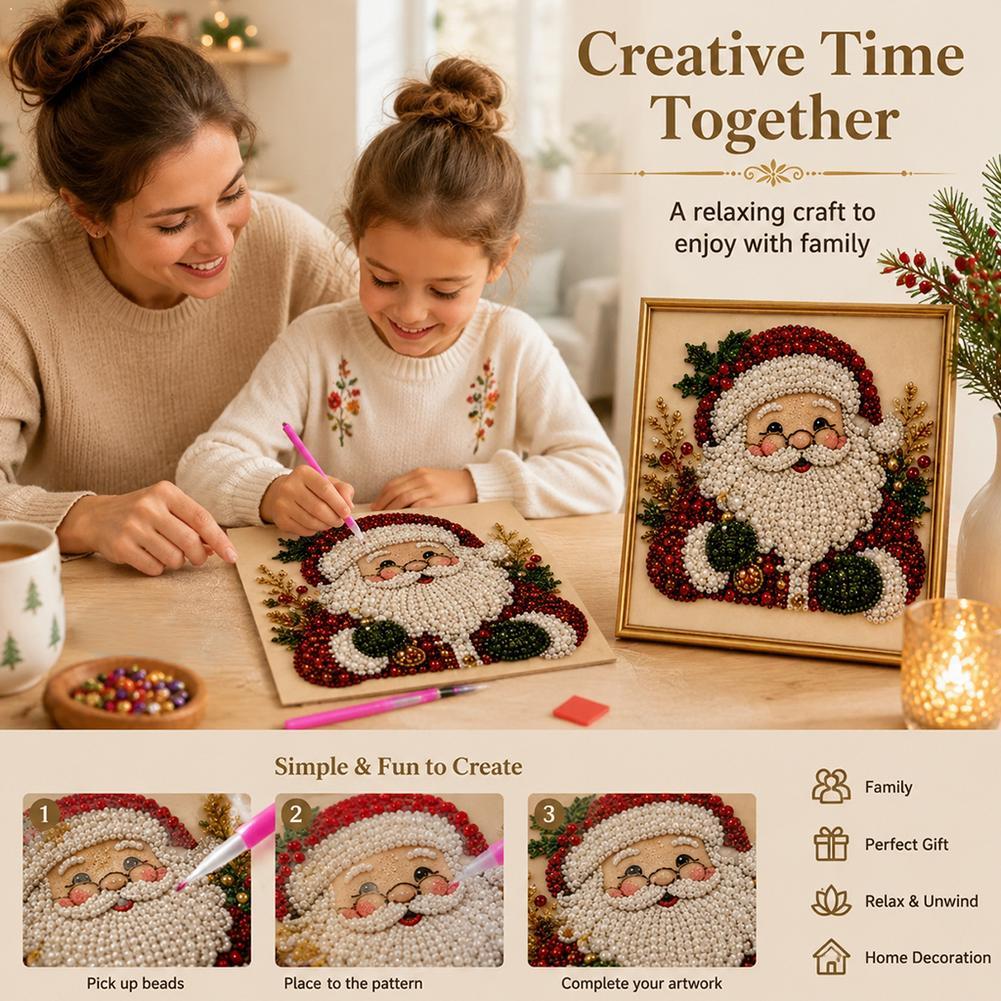 Art Craft For Adults - Kit de Arte com Pérolas DIY