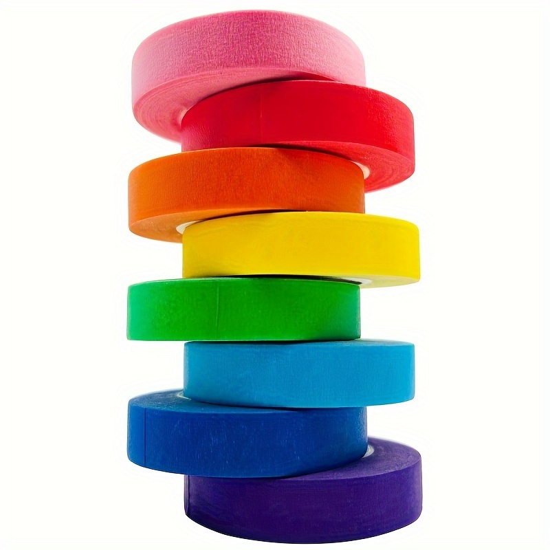 Art X Craft - 6 rolos de fita adesiva colorida,