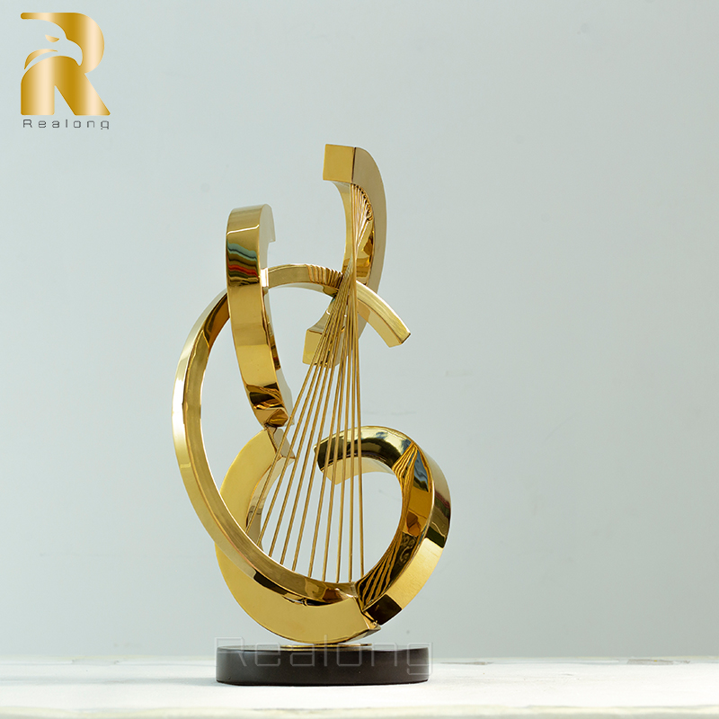 Art Craft Hotel - Escultura de metal abstrata de 47cm,