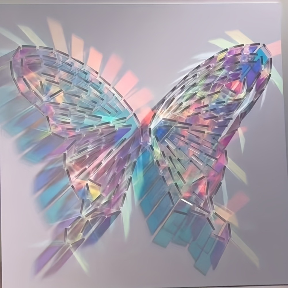 Art Craft Mirror - Peças de Mosaico Acrílico Iridescente 30x30mm