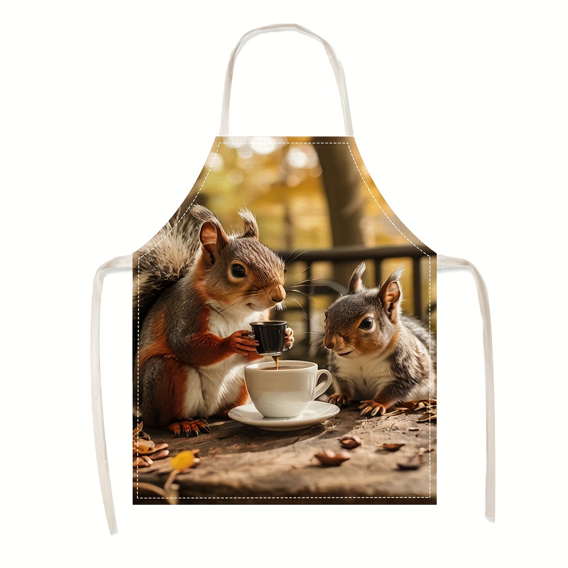 Art Craft Gift Ideas - Avental de Linho com Estampa de