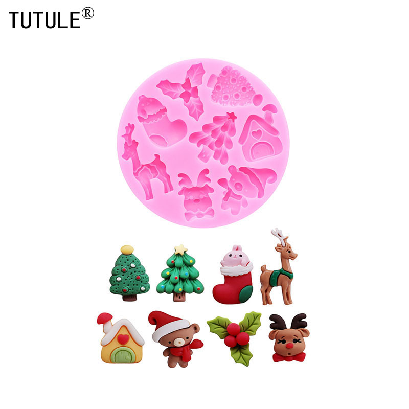 Art Craft Glue - Molde de Silicone da Série Natalina,
