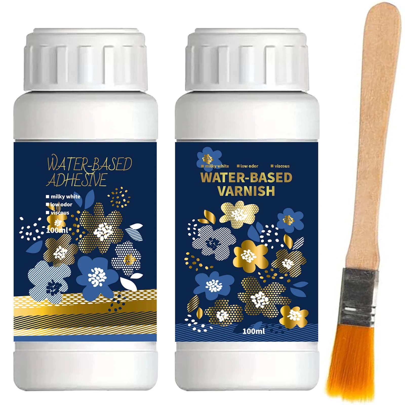 Art Craft Glue - Kit adesivo dourado de folha dourada