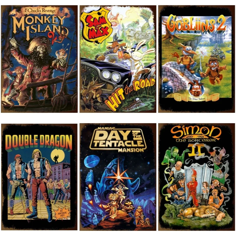 Art Craft Video - Placa de Metal Clássica dos Anos