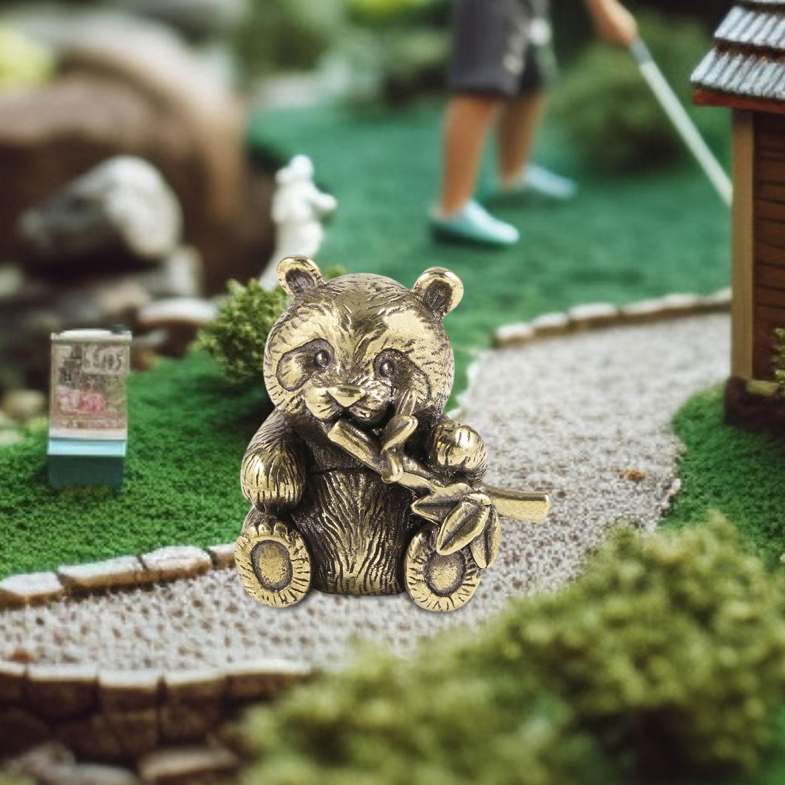 Art Craft Hotel - Ornamento de Panda em Latão, Estátua