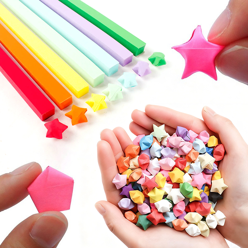 Origami Paper Set - 540 folhas/pacote colorido estrela papel diy