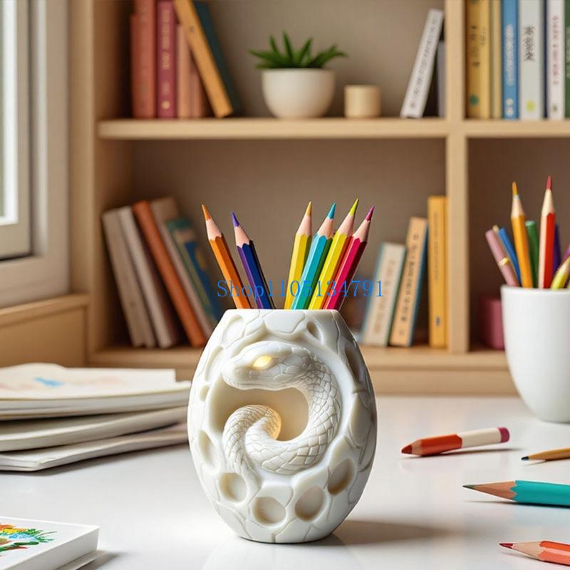 Art Craft Gift Ideas - 98 Creative Snake Pattern Silicone Planter