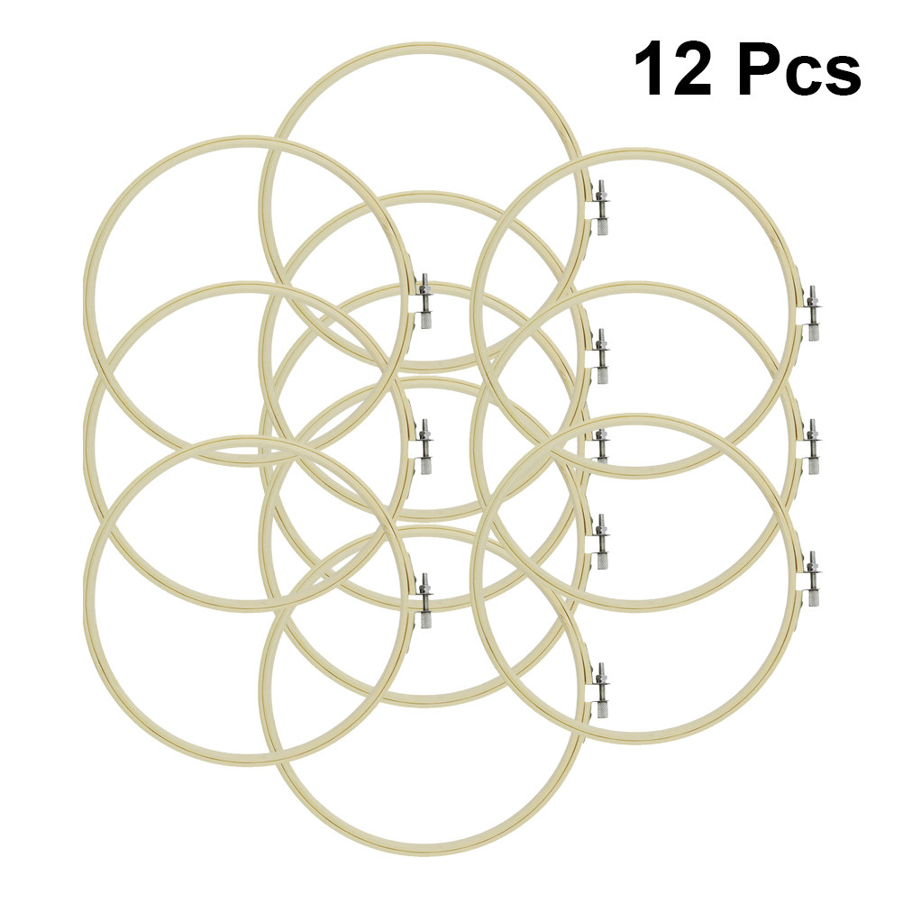 Conjunto de 12 aros de bordado - Art Craft Gift Ideas avaliação e preço