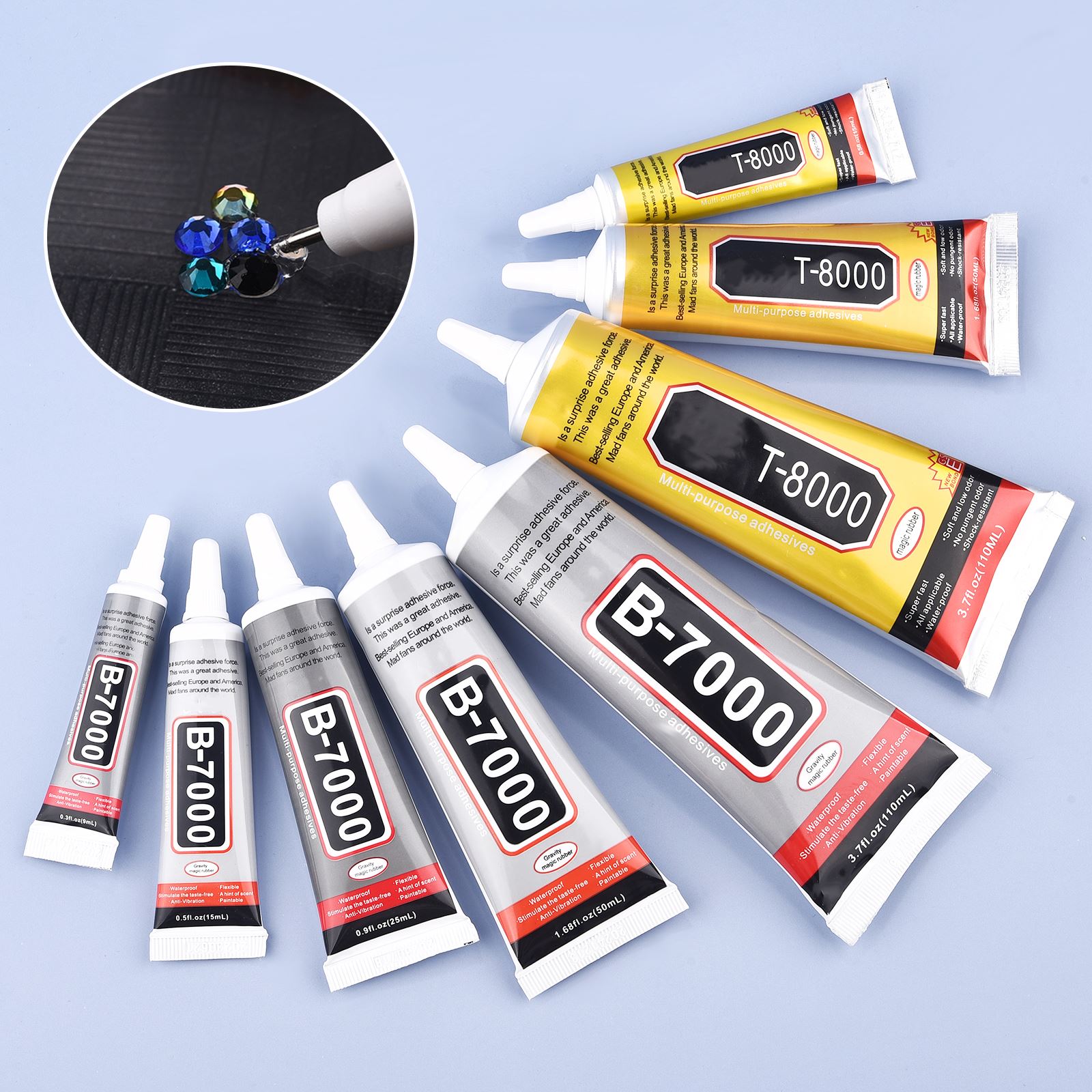 9/15/50/110ml B-7000 cola T-80 - Art Craft Glue avaliação e preço