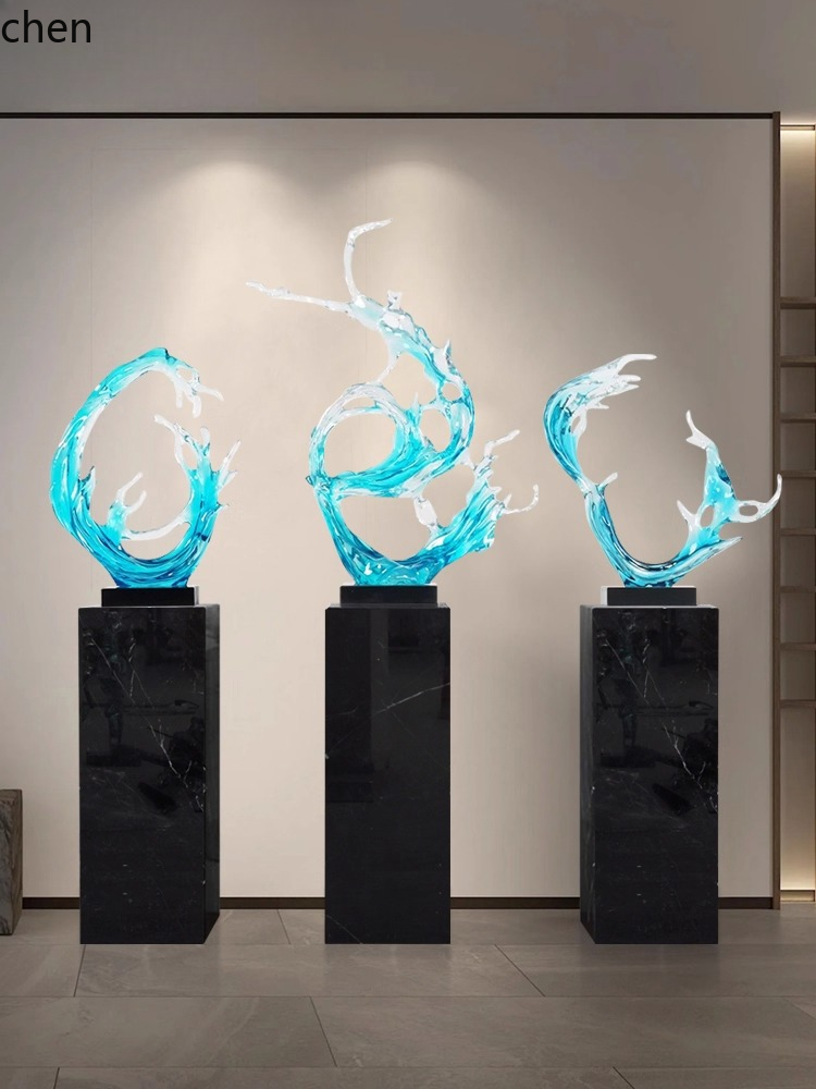 Escultura de Flor Transparente - Art Craft Hotel avaliação e preço