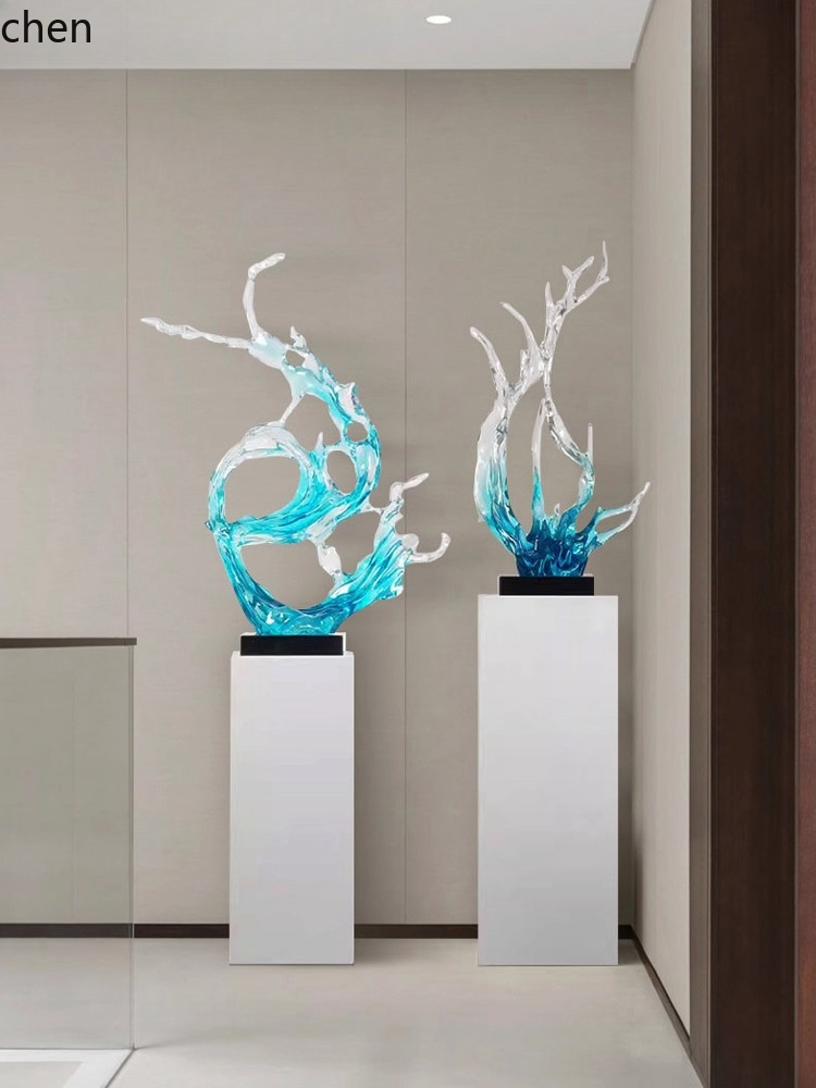 Escultura de Flor Transparente - Art Craft Hotel avaliação e preço