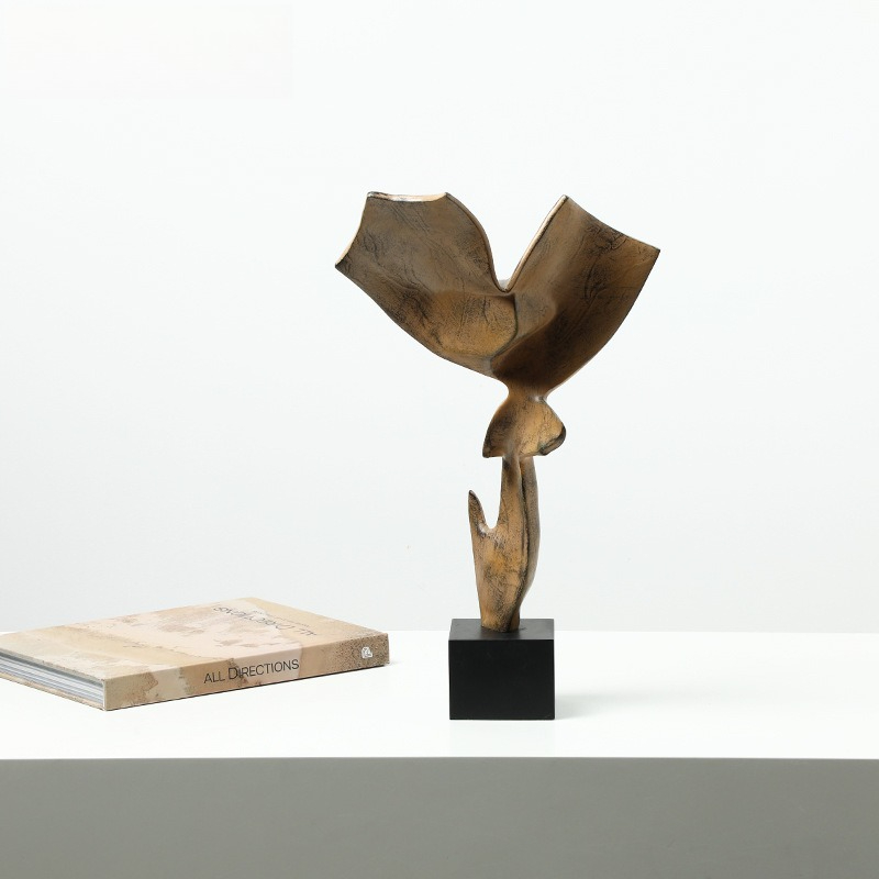 Escultura de Resina Abstrata V - Art Craft Hotel avaliação e preço