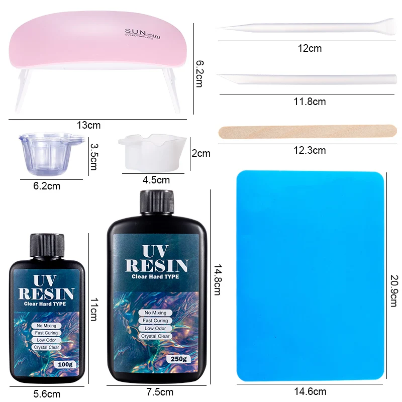 Kit de cola de resina uv dura, - Art Craft Glue avaliação e preço