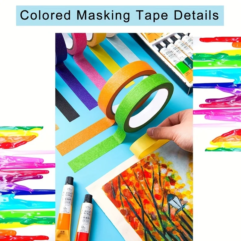 6 rolos de fita adesiva colori - Art X Craft avaliação e preço
