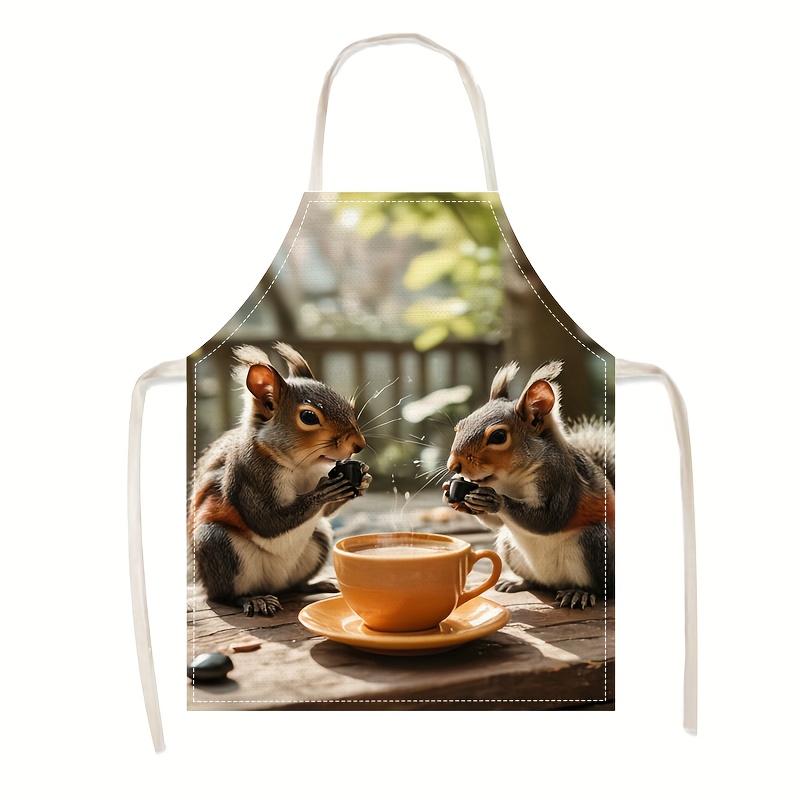 Avental de Linho com Estampa d - Art Craft Gift Ideas avaliação e preço