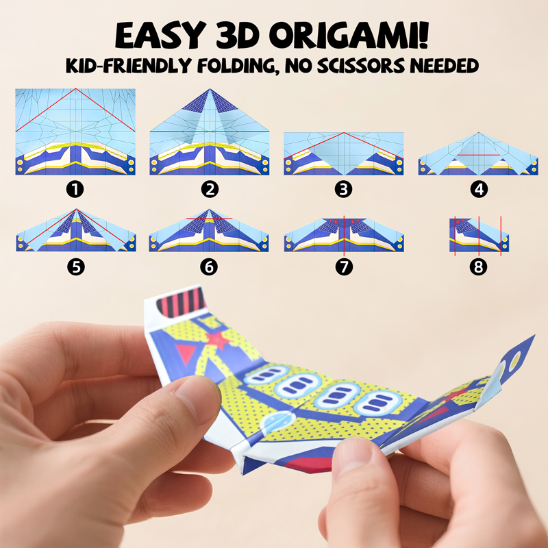 Kit de Origami para Aviões de  - Origami Paper Set avaliação e preço
