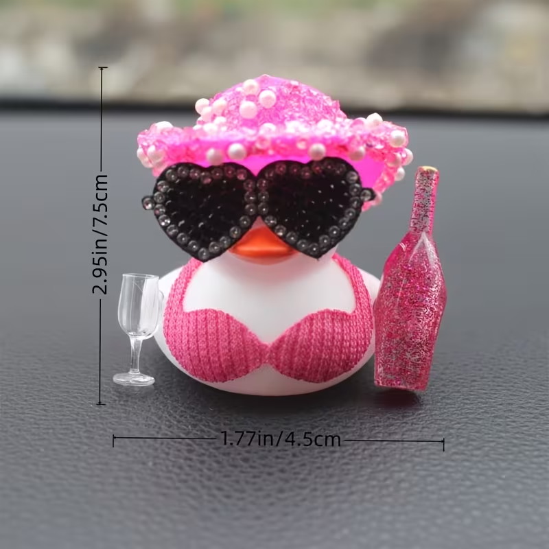 Pato Preto Pequeno, Elegante e - Art Craft Glasses avaliação e preço